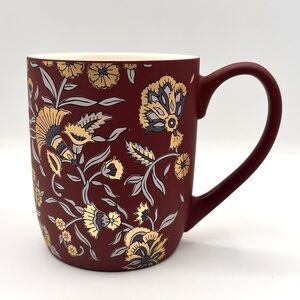 Sheffield Home Floral Coffee Mug with Gold Color Accents